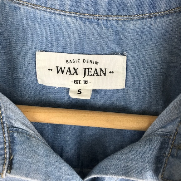 • Wax jean chambray top • botton down - Picture 3 of 6